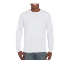 Gildan GN401 - Tee-Shirt Manches Longues Homme Blanc