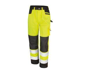 Result RS327 - Pantalon Haute Visibilité Multi-Poches Fluorescent Yellow