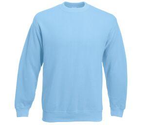 Fruit of the Loom SC250 - Sweatshirt Manches Droites Ciel