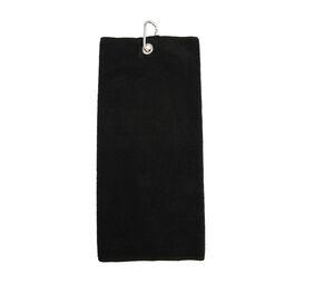 Towel city TC019 - Serviette de golf microfibre Noir