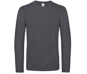 B&C BC07T - Tee-shirt homme manches longues Dark Grey