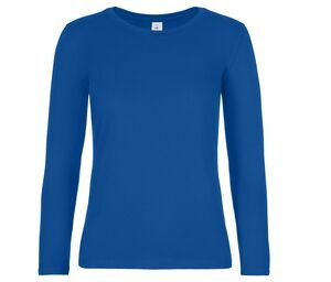 B&C BC08T - Tee-shirt femme manches longues Bleu Royal