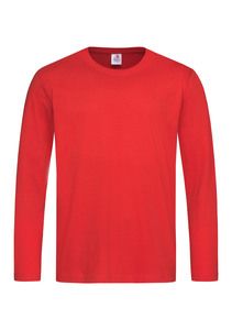 Stedman STE2500 - Tee-shirt manches longues pour hommes CLASSIC Rouge Scarlet