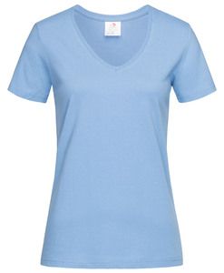 Stedman STE2700 - Tee-shirt col V pour femmes CLASSIC Bleu ciel