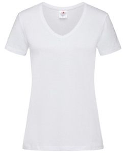 Stedman STE2700 - Tee-shirt col V pour femmes CLASSIC Blanc