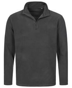 Stedman STE5020 - Pull-over polaire demi-zip pour hommes Grey Steel