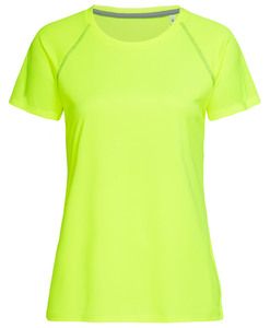 Stedman STE8130 - Tee-shirt col rond pour femmes ACTIVE Team Raglan Cyber Yellow
