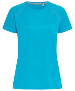 Stedman STE8130 - Tee-shirt col rond pour femmes ACTIVE Team Raglan Hawaii Blue