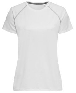 Stedman STE8130 - Tee-shirt col rond pour femmes ACTIVE Team Raglan Blanc