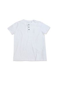 Stedman STE9430 - Tee-shirt avec boutons pour hommes Blanc