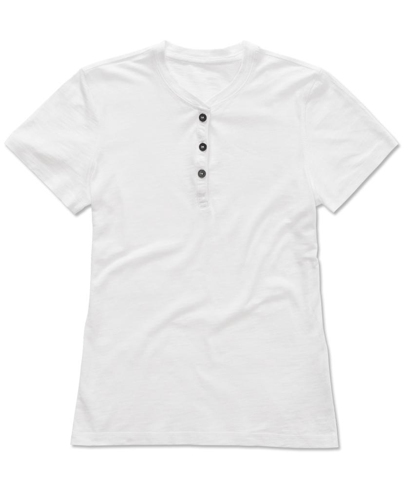 Stedman STE9530 - Tee-shirt à col rond avec boutons pour femmes Sharon SS