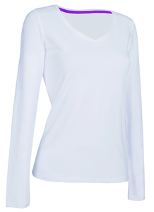 Stedman STE9720 - Tee-shirt manches longues pour femmes Blanc