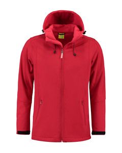 Lemon & Soda LEM3629 - Veste à Capuche Softshell Homme Rouge