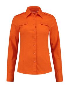 Lemon & Soda LEM3912 - Chemise Twill Femme LS Orange