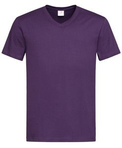 Stedman STE2300 - Tee-shirt col V pour hommes CLASSIC Deep Berry