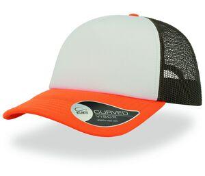 Atlantis AT011 - Casquette Rappeur White / Olive / Orange