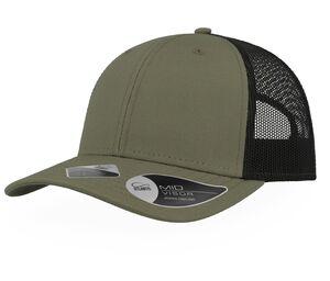 ATLANTIS AT173 - Casquette en polyester recyclé Olive / Black