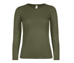 B&C BC06T - Tee-shirt femme manches longues Urban Khaki