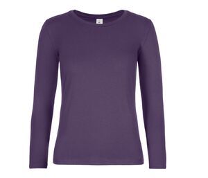 B&C BC08T - Tee-shirt femme manches longues Urban Purple