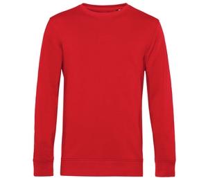 B&C BCU31B - Sweat col rond organique Rouge