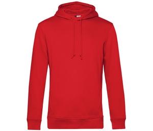 B&C BCU33B - Sweat capuche organique Rouge