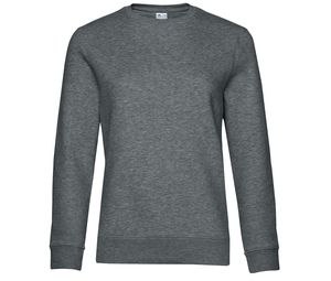 B&C BCW01Q - Sweat manches droites 280 QUEEN Heather Mid Grey