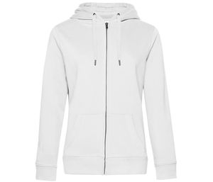 B&C BCW03Q - Sweat Capuche zippé QUEEN White