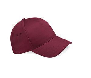 Beechfield BF015 - Casquette 5 Panneaux 100% Coton Burgundy