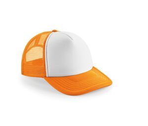 Beechfield BF64B - Casquette Enfant Snapback Trucker Orange / White