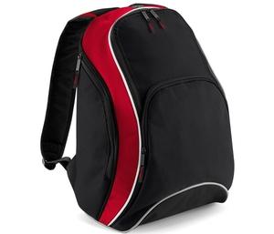 BAG BASE BG571 - Sac à dos Teamwear Black / Classic Red / White
