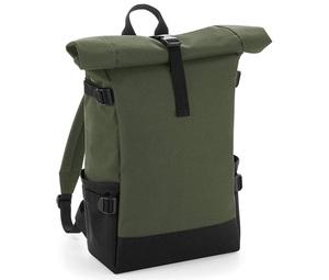 Bag Base BG858 - Sac à dos coloré avec rabat enroulable Olive Green/Black