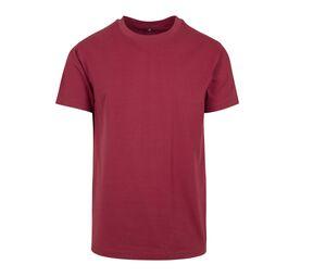 Build Your Brand BY004 - T-shirt col rond Burgundy