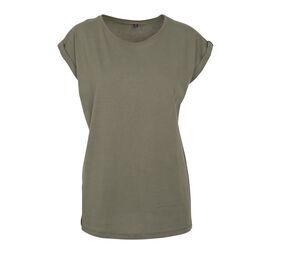 BUILD YOUR BRAND BY021 - T-shirt femme Vert Olive