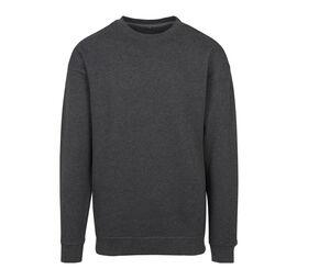BUILD YOUR BRAND BY075 - Sweat homme col rond Charcoal