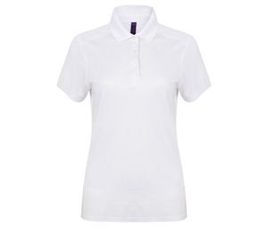 HENBURY HY461 - Polo Femme en polyester stretch White