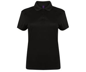 HENBURY HY461 - Polo Femme en polyester stretch Black