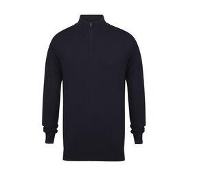 HENBURY HY729 - Pull col zippé Navy