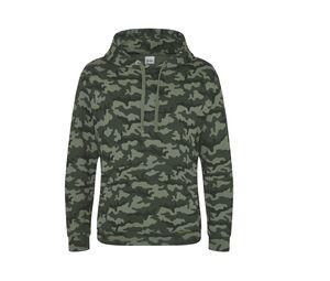 AWDIS JH014 - Sweat capuche camouflage Camo Vert