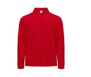 JHK JK215 - Polo manches longues homme Rouge