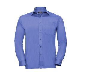 Russell Collection JZ934 - Chemise Popeline Homme Corporate Blue