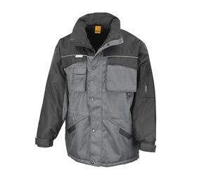 Result RS072 - Parka de Travail Homme Multi-Poches Grey / Black