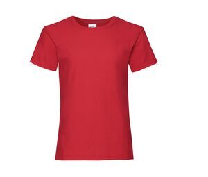 Fruit of the Loom SC229 - T-Shirt Fille Valueweight Rouge