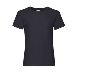 Fruit of the Loom SC229 - T-Shirt Fille Valueweight Deep Navy