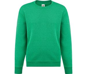 Fruit of the Loom SC351 - Sweat Enfant Col Rond Retro Heather Green