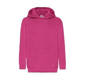 Fruit of the Loom SC371 - Sweat à Capuche Enfant Fuchsia