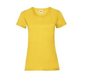Fruit of the Loom SC600 - T-Shirt Femme Coton Lady-Fit Sunflower