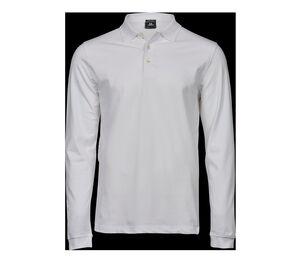 TEE JAYS TJ1406 - Polo stretch manches longues homme White