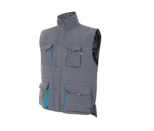 VELILLA V5902 - GILET MATELASSÉ BICOLORE MULTI-POCHES