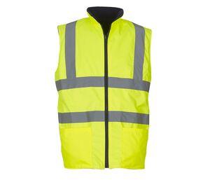 YOKO YK008F - Bodywarmer réversible haute visibilité Hi Vis Yellow