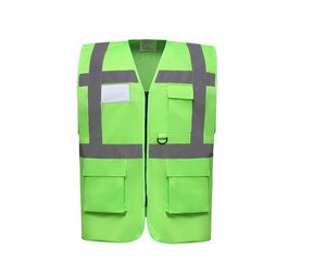 YOKO YK801 - Gilet multi-fonction haute sécurité Lime